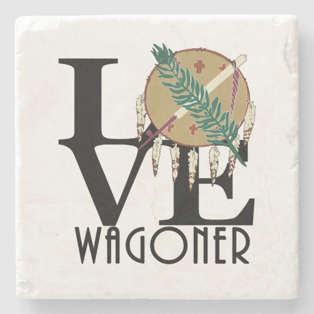 Posavasos De Piedra Wagoner Oklahoma (Anverso)