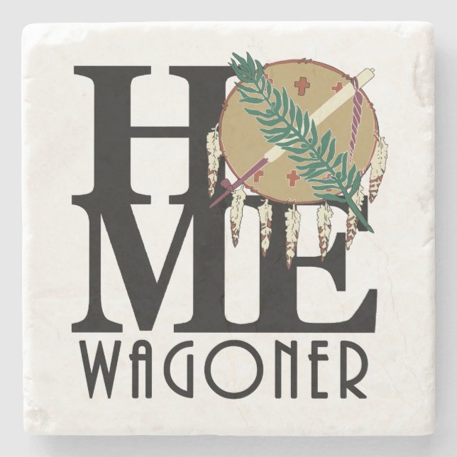 Posavasos De Piedra Wagoner Oklahoma (Anverso)