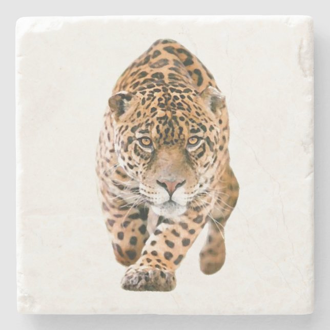 Posavasos De Piedra Walking Jaguar Eyes (Anverso)