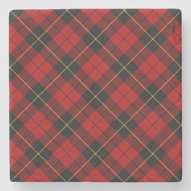 Posavasos De Piedra Wallace Tartan (Anverso)