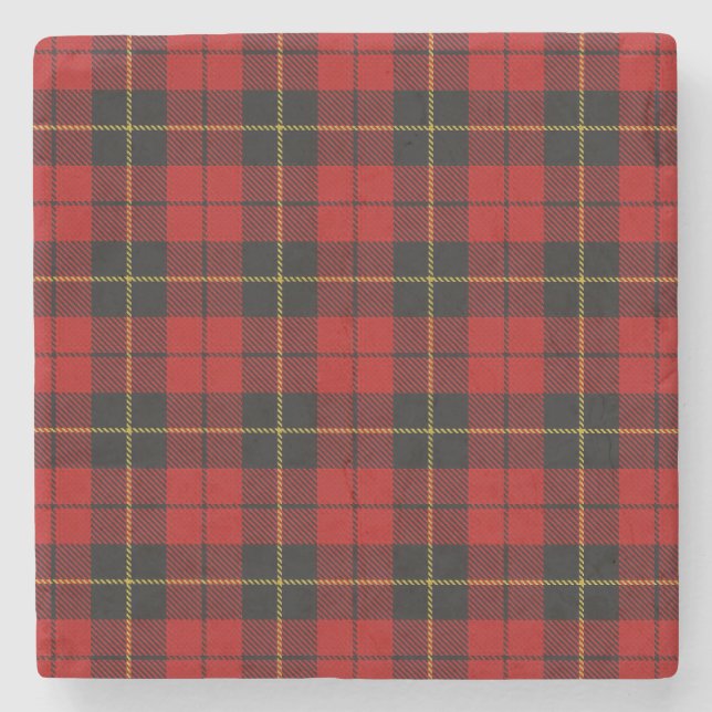 Posavasos De Piedra Wallace Tartan (Anverso)