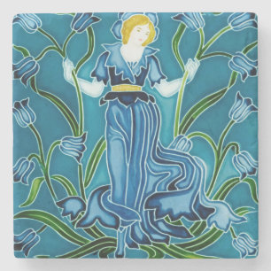 Posavasos De Piedra Walter Crane Campanilla Doncella de la flor Art No