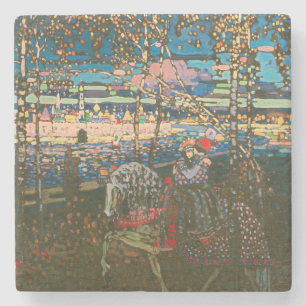 Posavasos De Piedra Wassily Kandinsky La Pareja Montada Arte Ruso