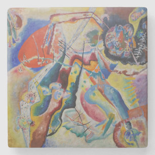 Posavasos De Piedra Wassily Kandinsky tinte clásico abstracto arte