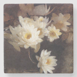 Posavasos De Piedra Water Lilies (por Abbott Henderson Thayer)