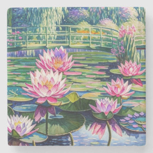 Posavasos De Piedra Waterlily Pond