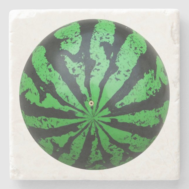 Posavasos De Piedra Watermelon Football / Soccer Ball (Anverso)