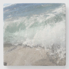 Posavasos De Piedra Waves oceánicas de espuma marina