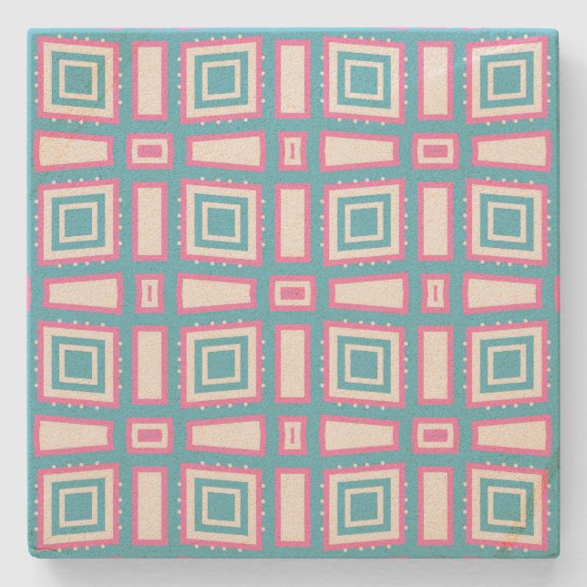 Posavasos De Piedra Wavy Square Sandstone Coasters (Anverso)