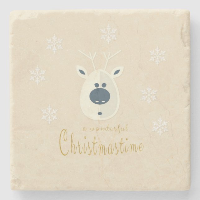 Posavasos De Piedra Weihnachtsmotiv No. 4 (Anverso)