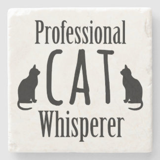 Posavasos De Piedra Whisperer de gato profesional