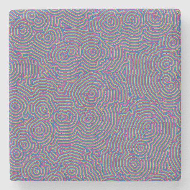 Posavasos De Piedra Whorls Marble Coaster (Anverso)