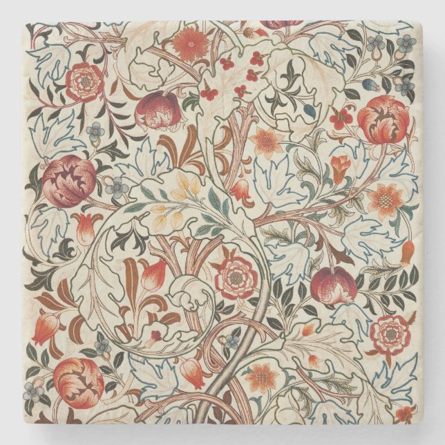 Posavasos De Piedra William Morris Ancanthus Portiere Design (Anverso)