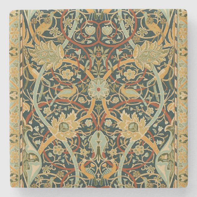 Posavasos De Piedra William Morris Arte Persa Oriental de Alfombras (Anverso)