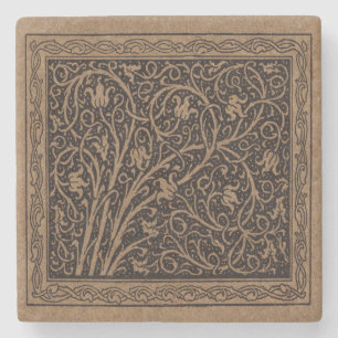 Posavasos De Piedra William Morris Campion Cuero Damask