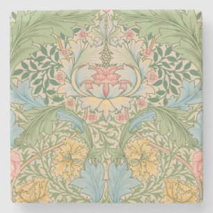 Posavasos De Piedra William Morris Flor Floral Botánica Myrtle