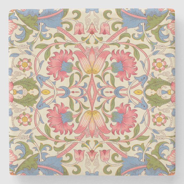 Posavasos De Piedra William Morris Lodden Spring Wallpaper Art (Anverso)