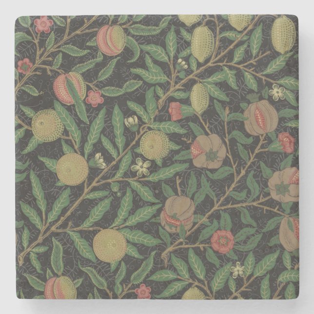 Posavasos De Piedra William Morris Pomegranate Classic Fruit (Anverso)