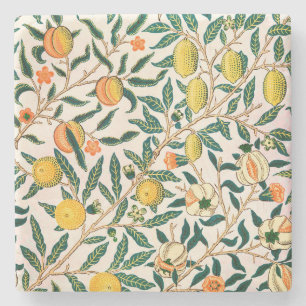 POSAVASOS DE PIEDRA WILLIAM MORRIS "POMEGRANATE" DISEÑO COASTER DE PI