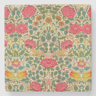 Posavasos De Piedra William Morris Rosa Floral Chintz Pink