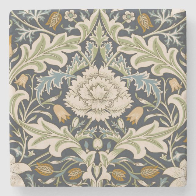 Posavasos De Piedra William Morris Severn Floral Pattern Classic (Anverso)