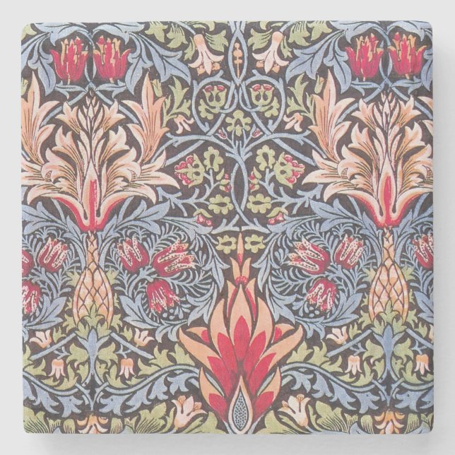Posavasos De Piedra William Morris Snakeshead Art Nouveau floral (Anverso)