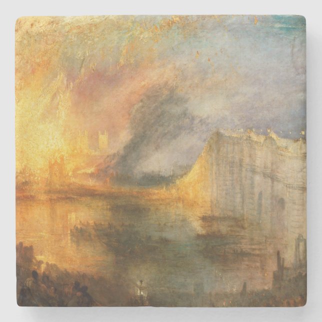Posavasos De Piedra William Turner - El incendio del Parlamento (Anverso)