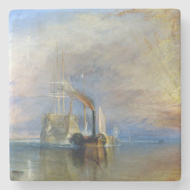 Posavasos De Piedra William Turner - El temerario de la lucha (Anverso)