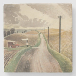 Posavasos De Piedra Wiltshire Landscape (por Eric Ravilious)