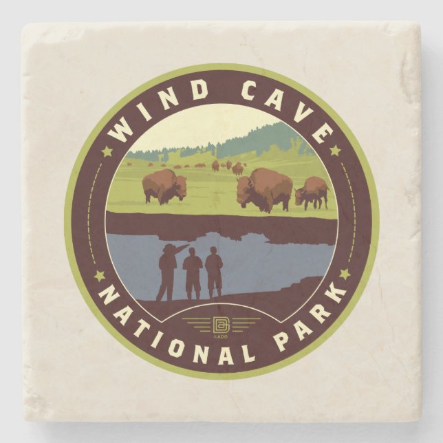 Posavasos De Piedra Wind Cave National Park (Anverso)