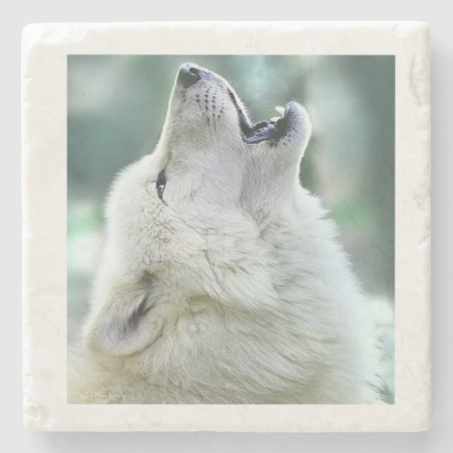 Posavasos De Piedra Wolf (Anverso)