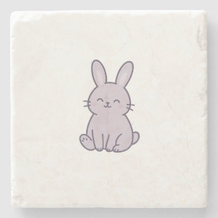 Posavasos De Piedra Wonky Zoo Bunny Stone Coaster