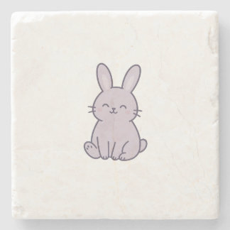 Posavasos De Piedra Wonky Zoo Bunny Stone Coaster
