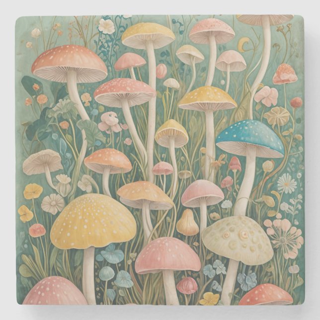 Posavasos De Piedra Woodland encantado (Anverso)