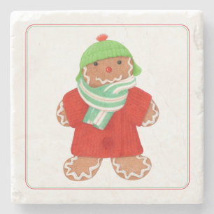 Posavasos De Piedra WOOLIE GINGERBREAD Marble Stone Coaster