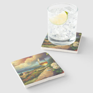 Posavasos De Piedra World Locations Coasters / Riviera Francesa 01