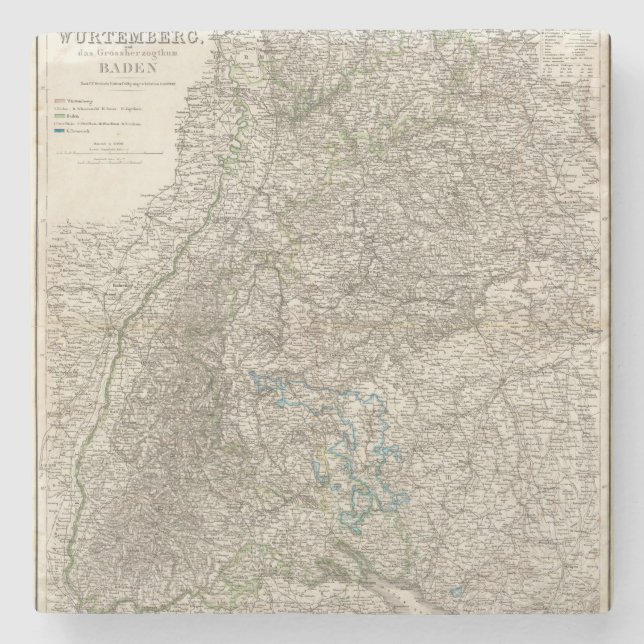 Posavasos De Piedra Wurtemberg, Baden (Anverso)