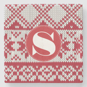 Posavasos De Piedra Xmas de punto