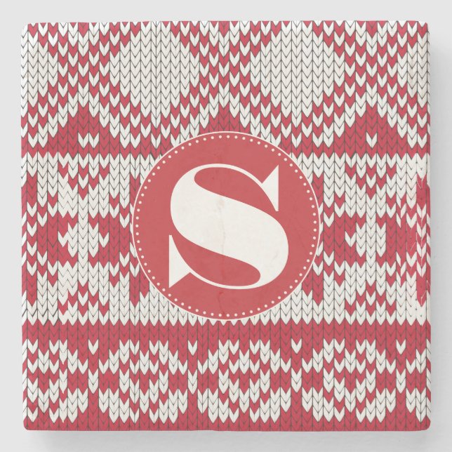 Posavasos De Piedra Xmas de punto (Anverso)