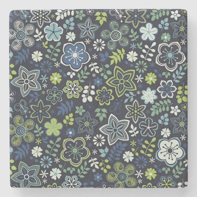 Posavasos De Piedra Xmas Gift Floral 3D Wall Art (Anverso)