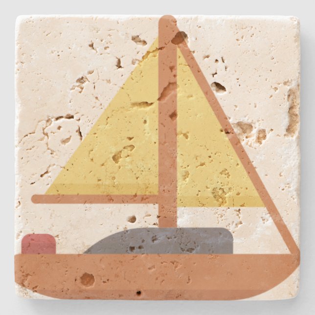 Posavasos De Piedra Yatch (Anverso)