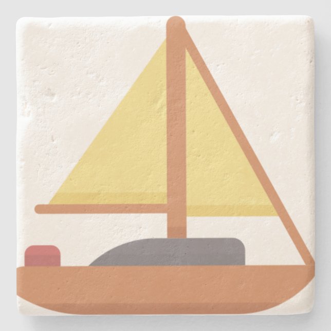 Posavasos De Piedra Yatch (Anverso)