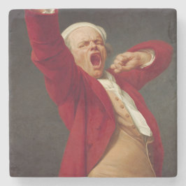 Posavasos De Piedra Yawning Man (autorretrato) (de Joseph Ducreux)