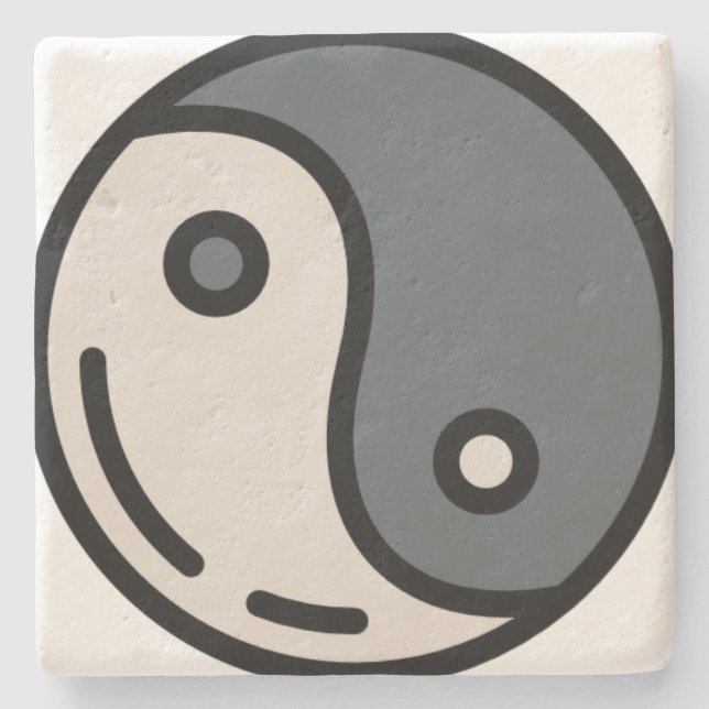 Posavasos De Piedra yin-yang (Anverso)