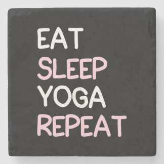 Posavasos De Piedra Yoga Lover | Eat Sleep Yoga Repeat