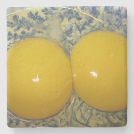 Posavasos De Piedra Yolk de huevo doble