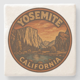 Posavasos De Piedra Yosemite Parque Nacional California Stone Coaster