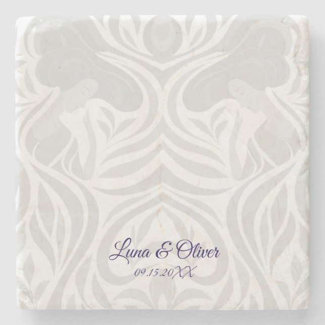 Posavasos De Piedra Yumeji Hirado Woman Stone Coaster (Anverso)