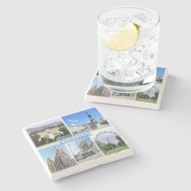 Posavasos De Piedra zAT005 VIENA, Austria, Europa, (Lateral)
