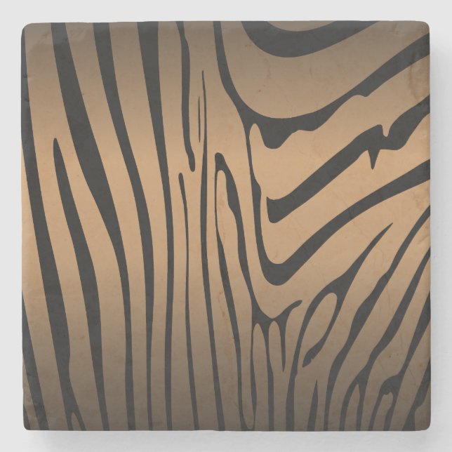 Posavasos De Piedra Zebra Brown (Anverso)